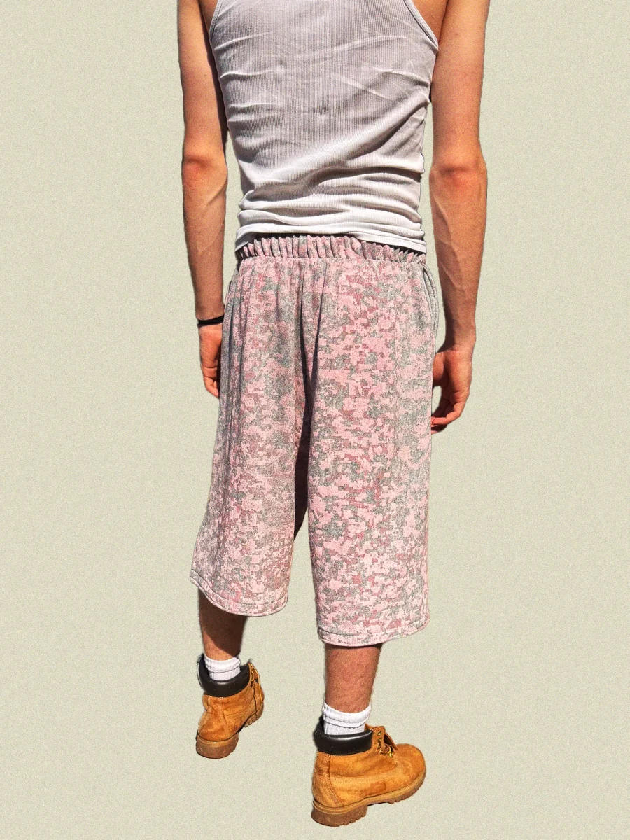 Pink DDPat - Grey Sweatshorts — 2. kép