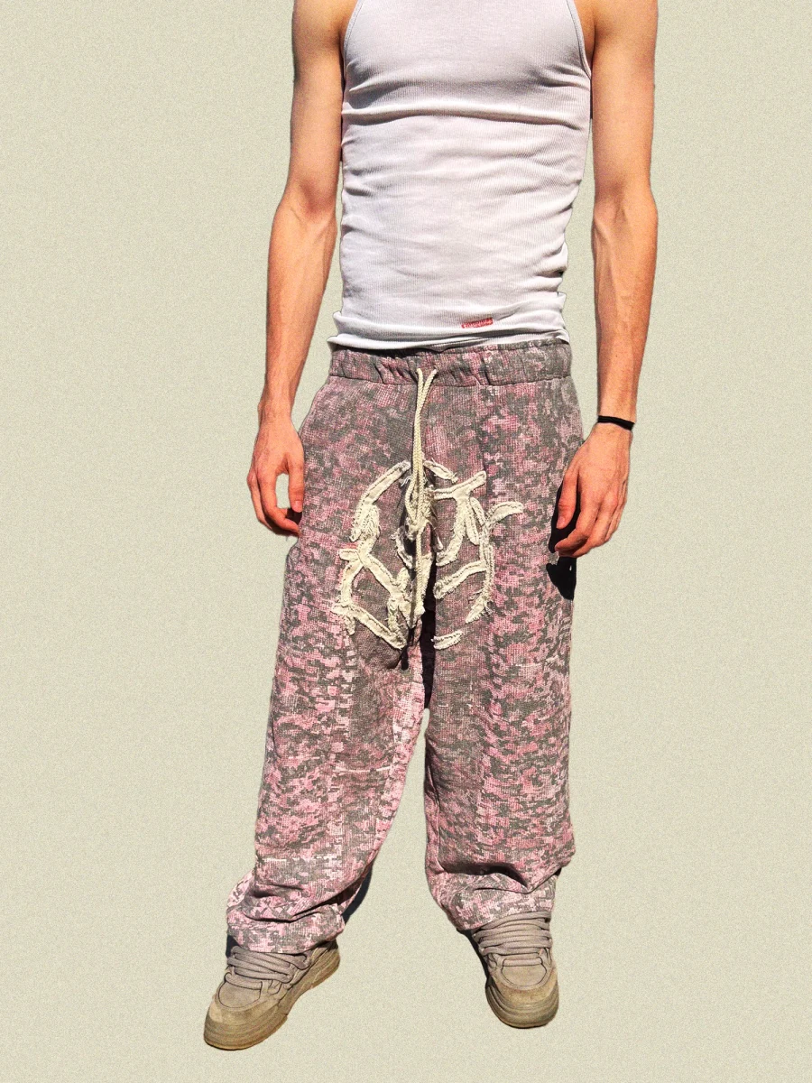 Pink DDPat - Grey Sweatpants